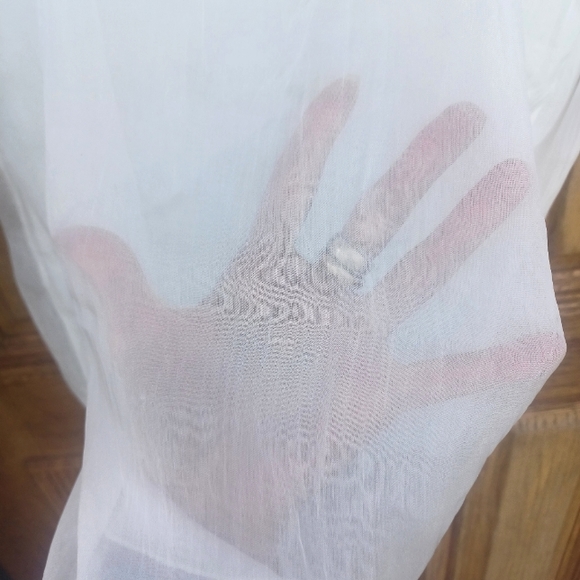 CARLA CONTI SLEEVELESS SILK CHIFFON CAMISOLE NWT WHITE SIZE MEDIUM - Picture 3 of 15